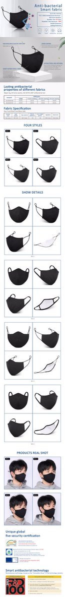 Still worrying not enough masks to protect yourself and your family? feeling unbreathable and uncomfortable wearing normal masks? 
A super antibacterial nanometre cotton masks, which we selling quite hot recently, all avoid these problems! Now get some for your loved people!