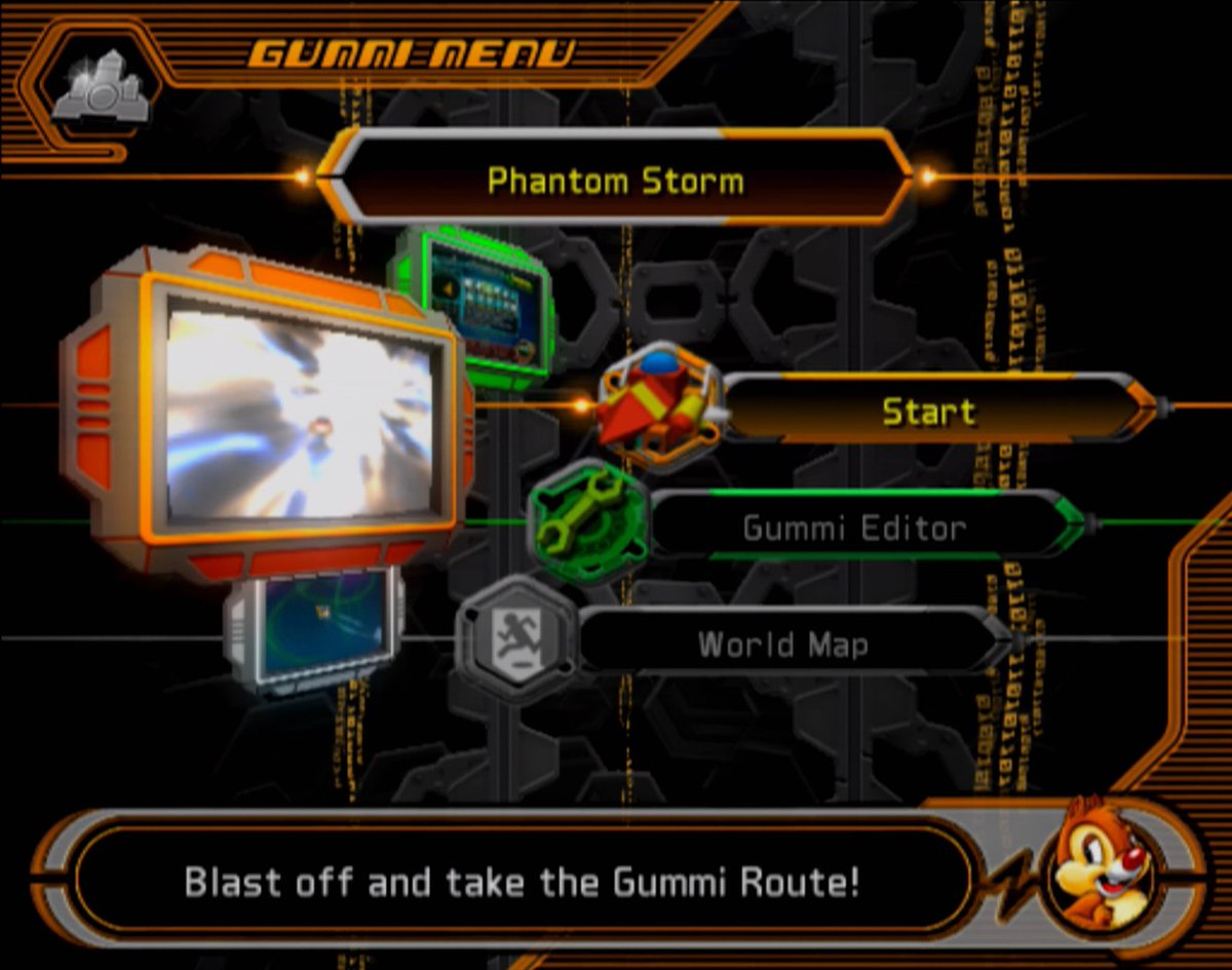 intense PS1 Kiosk Demo Disc energy on the gummi ship menu tbh