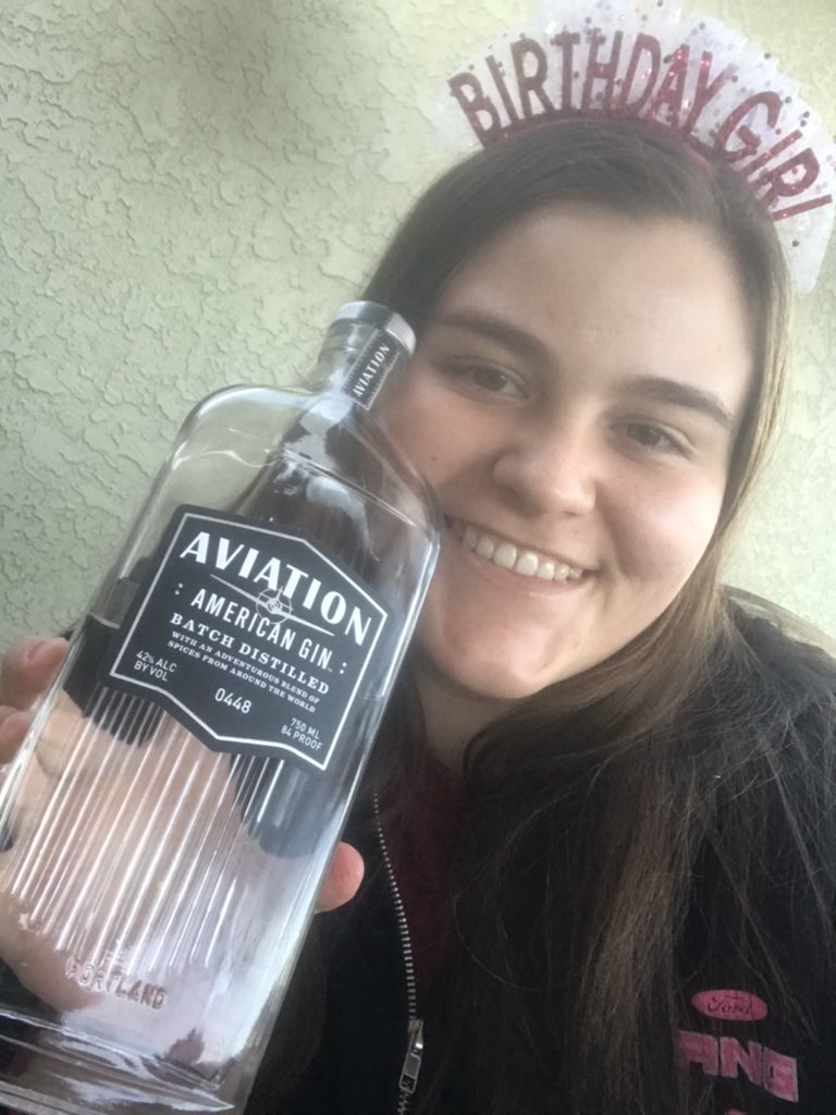 When you turn 21 during a pandemic so you celebrate with <a href="/AviationGin/">Aviation American Gin ✈️🍸</a>