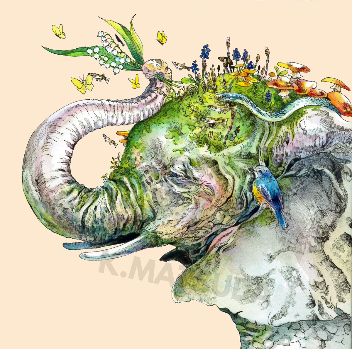 Twitter 上的 マツダケン 春の創作クラスタフォロー祭 生き物と植物をメインにイラストを描いています 季節感も大切にしています しかしこんないい天気で花見も酒も楽しめんとは T Co Wad9s6pe0a Twitter