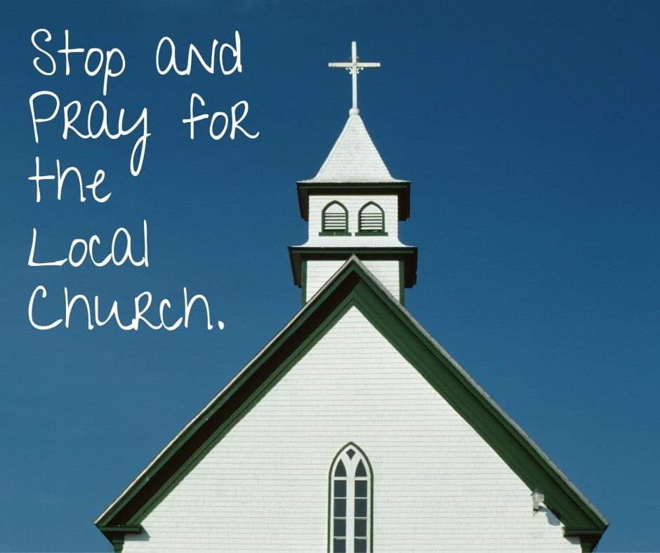 Stop and Pray for the Local Church.⁠ Pray for the Gospel to be preached.⁠ Pray for pastors to know how to shepherd their people. Pray for financial provision to continue the ministry.⁠ Pray for the Church to be at the forefront of recovery and healing.