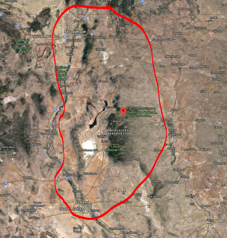Someone actually took the time to map out parts of the extensive cave systems of the Fort Stanton Cave System of New Mexico https://geoinfo.nmt.edu/publications/periodicals/litegeology/34/lg_v34.pdf