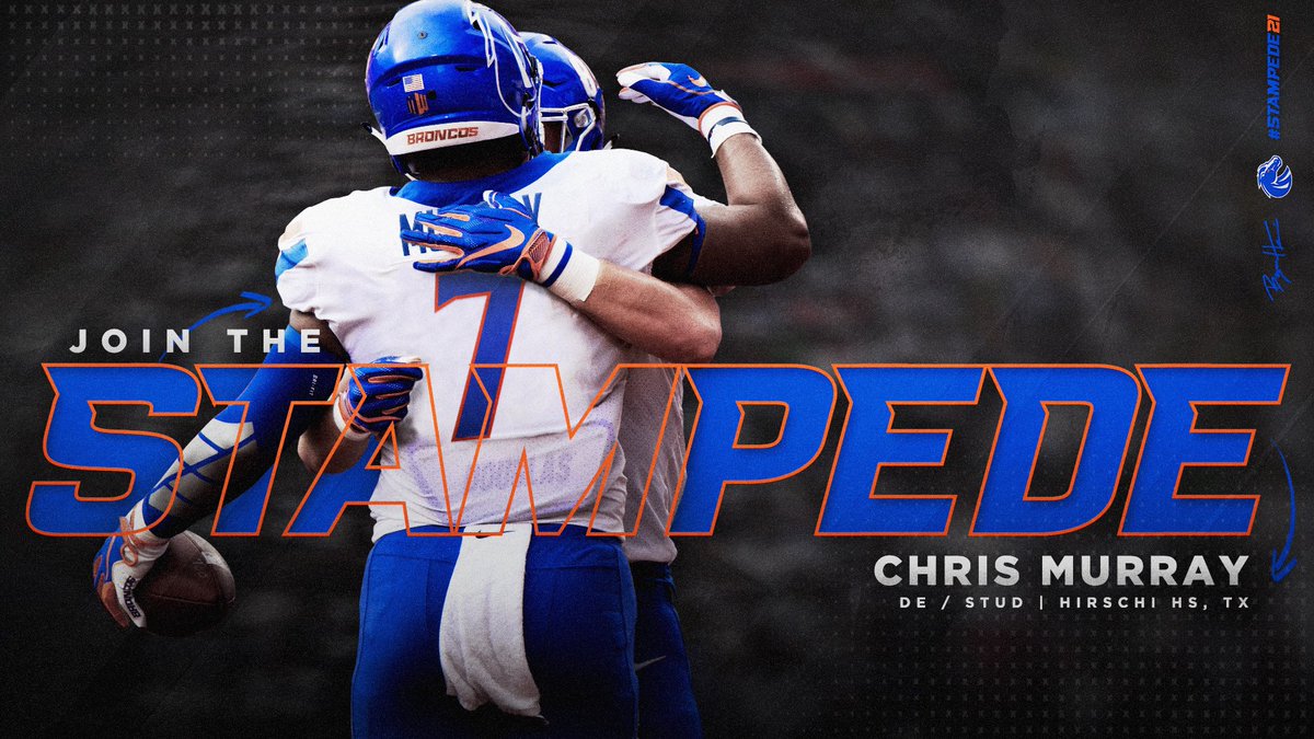 Young_Chrisk's tweet photo. #AGTG I am blessed &amp; honored to receive an offer from The University of Boise State 🔵🔵 #Stampede21 🐎 @CoachZAlley https://t.co/1bCnhV5oQ0