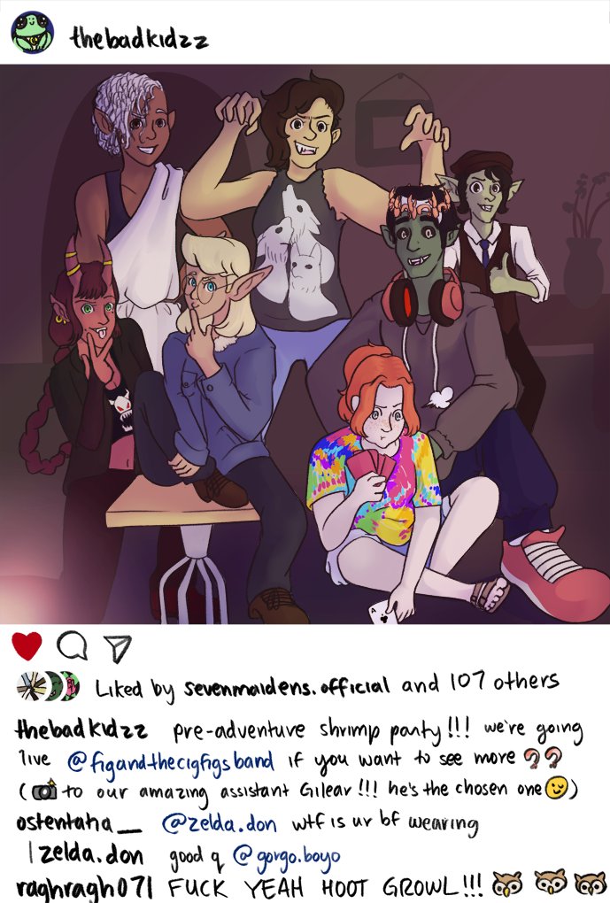 chromathesia's tweet photo. i spent the first half of this stream rendering this, time to finish it while panicking #dimension20 #fantasyhigh #shrimpparty @dimension20show https://t.co/LXiDmUnRtN