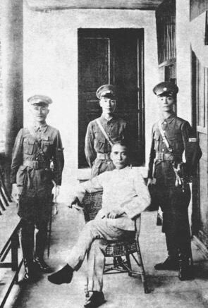 Chiang Kai-shek posed as sole legitimate successor to Sun Yatsen's legacy. In the famous doctored photo, Chiang had other two KMT officers airbrushed out leaving just him standing behind Sun. Chiang launched his 1st crackdown on Communist in 1926 while Borodin was away in N China