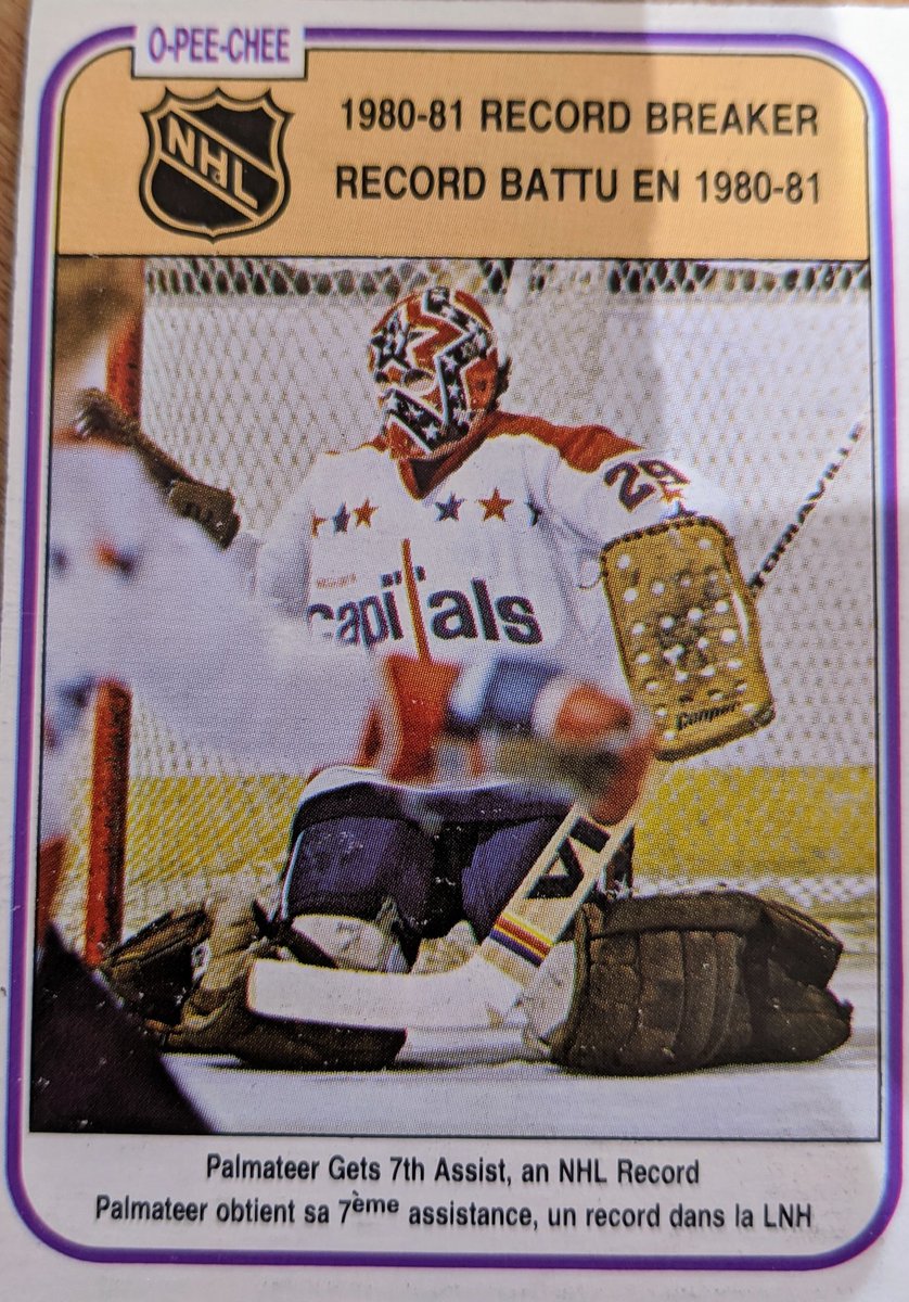 This one goes out to  @jigs35 I know it's not Leafs Palmateer, but he had the best masks. Weird in those days that goalies could be 5'9" and survive. Funny how goalies are 6'10" today and get beat up high.