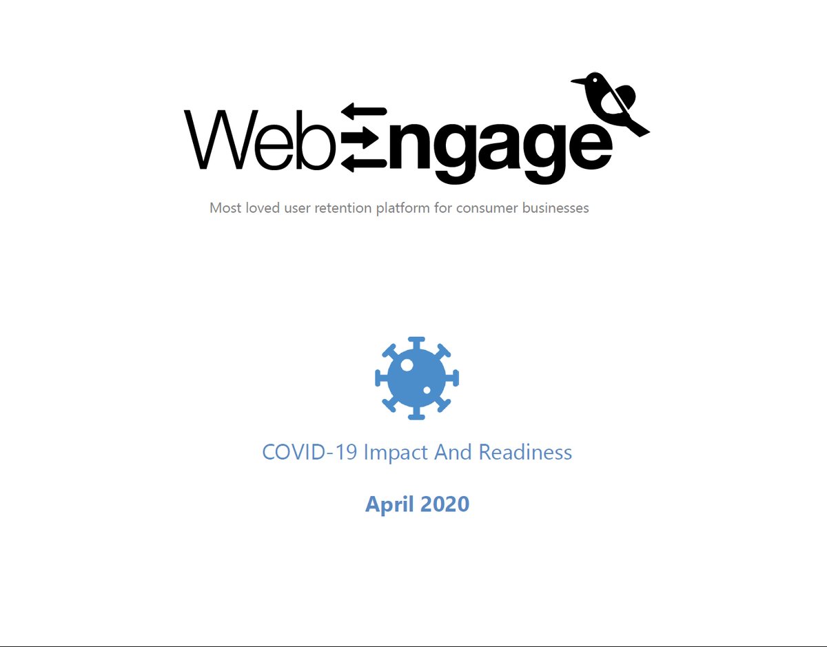 COVID impact & readiness at WebEngageA thread.. (1/7)Once my internal teams identified how this pandemic impacts our business, we put together a few models & dashboards to be better prepared for the risks.Sharing this because SaaS is and we are better together