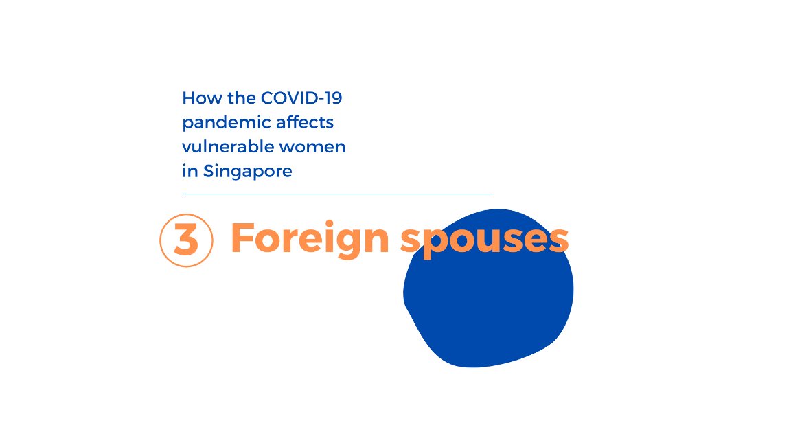 Many foreign spouses already experience insecurity around their right to be in Singapore. Border closings may physically separate these families. Of those permitted to stay and work, many perform front-line jobs that may expose them to infection. More:  http://tinyurl.com/AWARECOVID 
