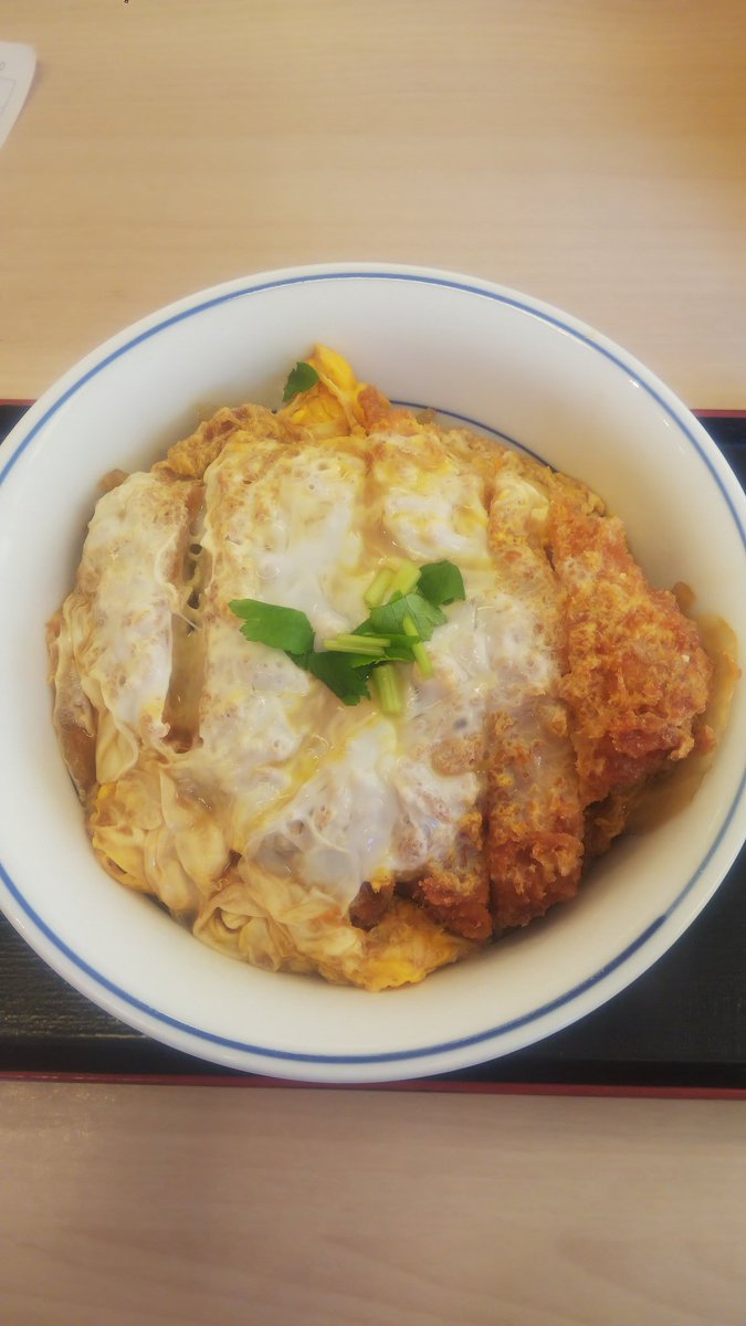 ジム乗り路麺強襲型 本日の昼食です カツ丼が食べたひ で かつや 武蔵村山店 でカツ丼 梅 です タレカツも良いですけどやっぱり卵で綴じたカツ丼ウマイですね 100円割引券で439円ってコスパ最強です かつや カツ丼