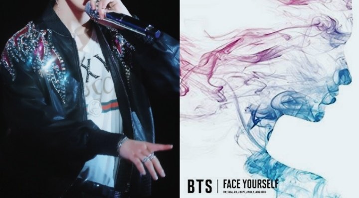 jimin's love/speak yourself tour fits as bts albums