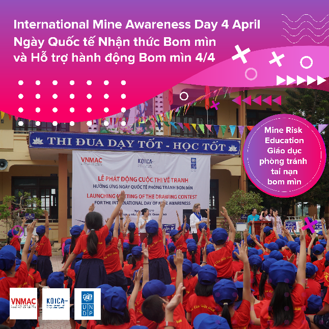 CatherinePhuong's tweet photo. Today is #MineAwarenessDay #IMAD2020 - #children in Quang Binh’s #schools were eager to answer questions in Explosive Ordnance Risk Quiz organized under @UNDPVietNam 🇰🇷🇻🇳 #MineAction Project #mine #risk #education is key to ensure #nomoremineaccidents #SafeGrounds #SDGs #KOICA https://t.co/t8gOrKYNL0