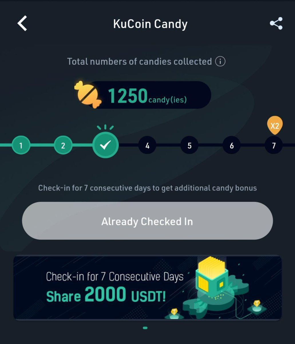 YukioTsubasa1's tweet photo. More candies, more exciting prizes for sure!! 😁🍭 Check in everyday on the #KuCoinApp! ✔ #KuCoinNewEra #KuCandy
➡ https://t.co/bUuSbQ2ciN https://t.co/c5BFh9BlZ6