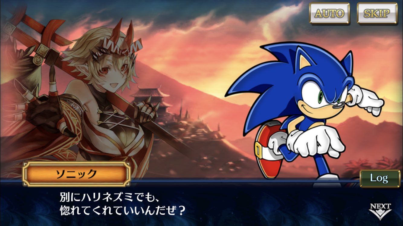 だんごむし先生 ちなみにソニックコラボ気になってチェンクロちょっとやってるけど ほんとに昔のソニックみたいなキャラに戻ってて かっこいいわ