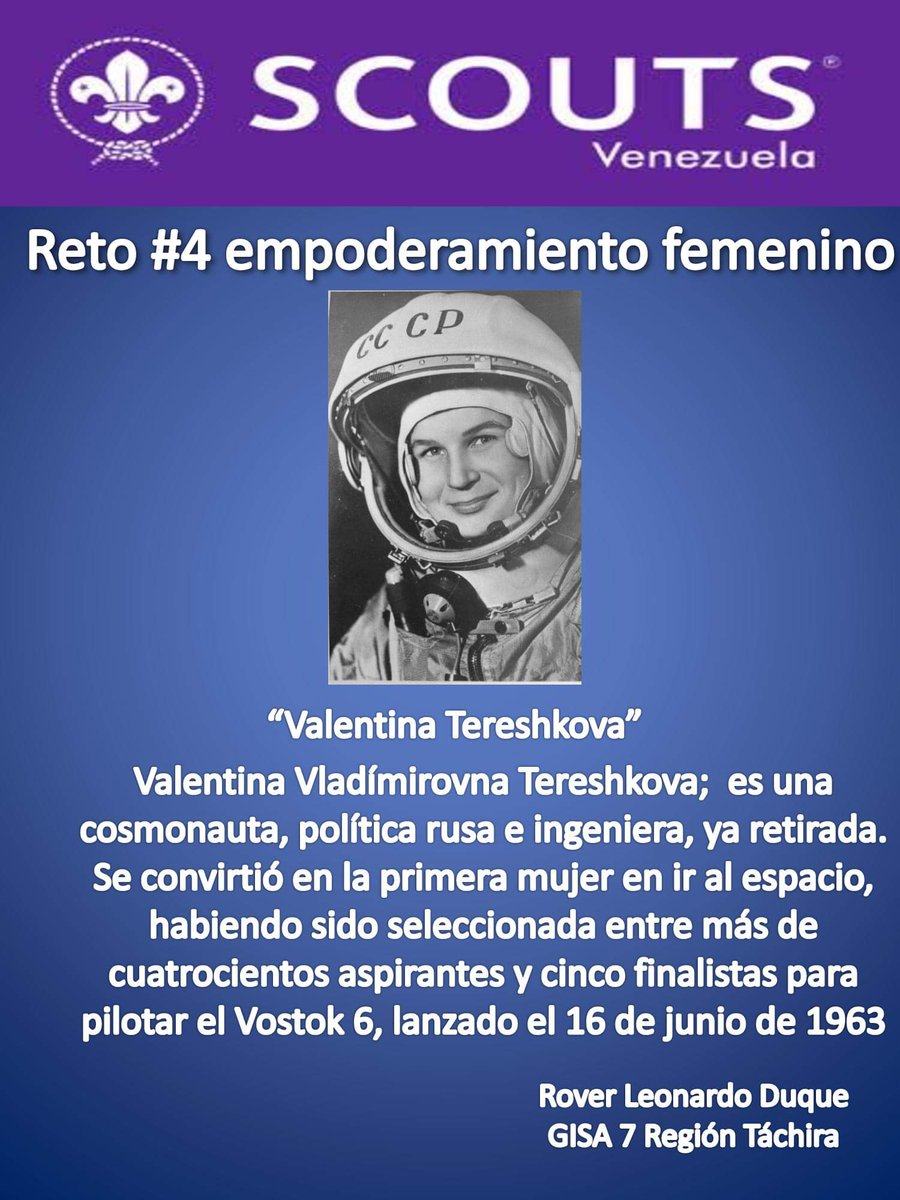 GrupoScoutGISA's tweet photo. #RETOSCOUT 4 EMPODERAMIENTO FEMENINO https://t.co/UMPJwB6kBt