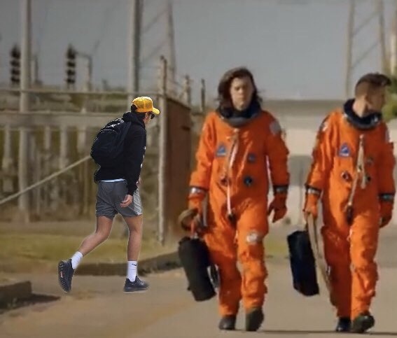 Harry Styles hiking in music video