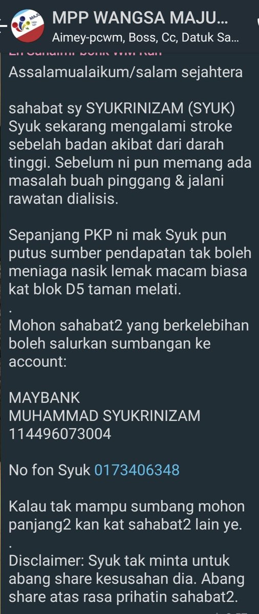 shamilfirdauss's tweet photo. Salam dan Selamat Sejahtera,, just share utk sama2 kita bantu bagi yg ada rezeki lebih dalam masa PKP ramai jugak yg terputus bekalan.. Sekadar berkongsi utk ringankan beban.. Nak RT pun boleh moga ramai dapat membantu 😇 #kitabantu https://t.co/sdLen3Hnuk