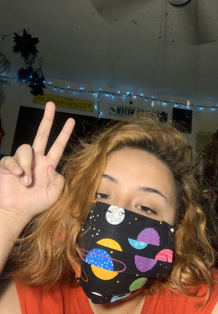 day 26(18) — as boredom came over me, i made myself a sick face mask (if you want one, dm me! i got so many designs! hehe) love it!