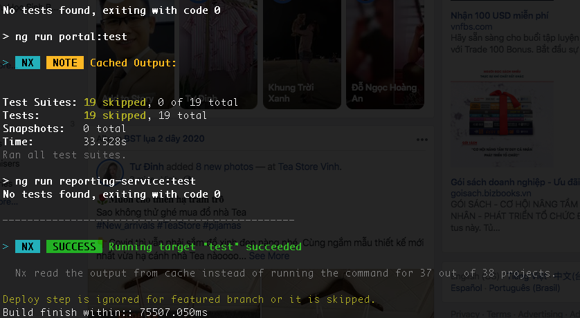 hoangleitvn's tweet photo. Upgraded to latest @NxDevTools for computation caching feature. I am sure you will love it.
#monorepos #devops #cicd #buildoptimization https://t.co/LdCugpylrV