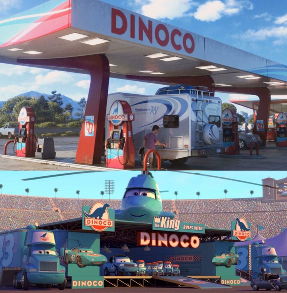Movie Details en Twitter: "In Toy Story 4 (2019) when Bonnie and his  parents took a field trip they stopped at a gas station owned by Dinoco  that was also a racing