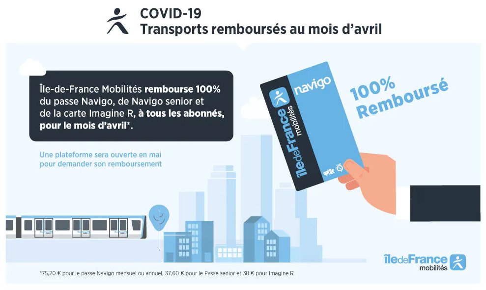 ManteslaJolie_'s tweet photo. Pass Navigo d'avril 100% remboursé ! Connectez-vous sur la plateforme dédiée, fin mai. Merci à ceux qui se déplacent dans l'intérêt de tous 🙏  
https://t.co/CBAPPrBpRp
#Manteslajolietousunis #Sauvonsdesvies #Restonscheznous #Ensemblealamaison
@iledefrance  @IDFmobilites https://t.co/qfIaY4L1kX