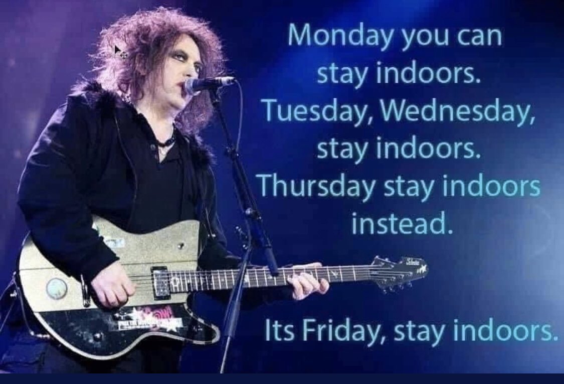 Just read that adults and children in my area are still congregating in groups .... experts are saying that this is a pivotal weekend ... so Saturday .. stay at home ... Sunday ... stay at home