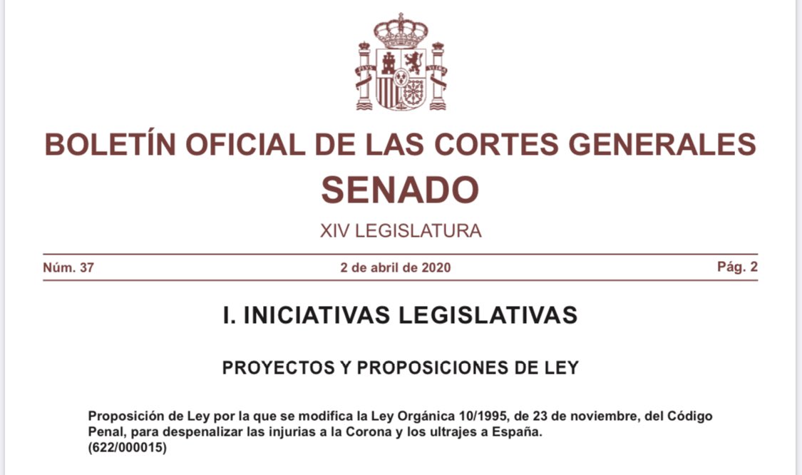 En mitad de una epidemia; con el parlamento cerrado; los medios sin preguntas; los ciudadanos enclaustrados y preocupados; sin información. 

¿Y pretenden legislar contra el Rey?

¿Hay algo menos democrático y desleal con los españoles? 

Así es este Gobierno y sus socios.