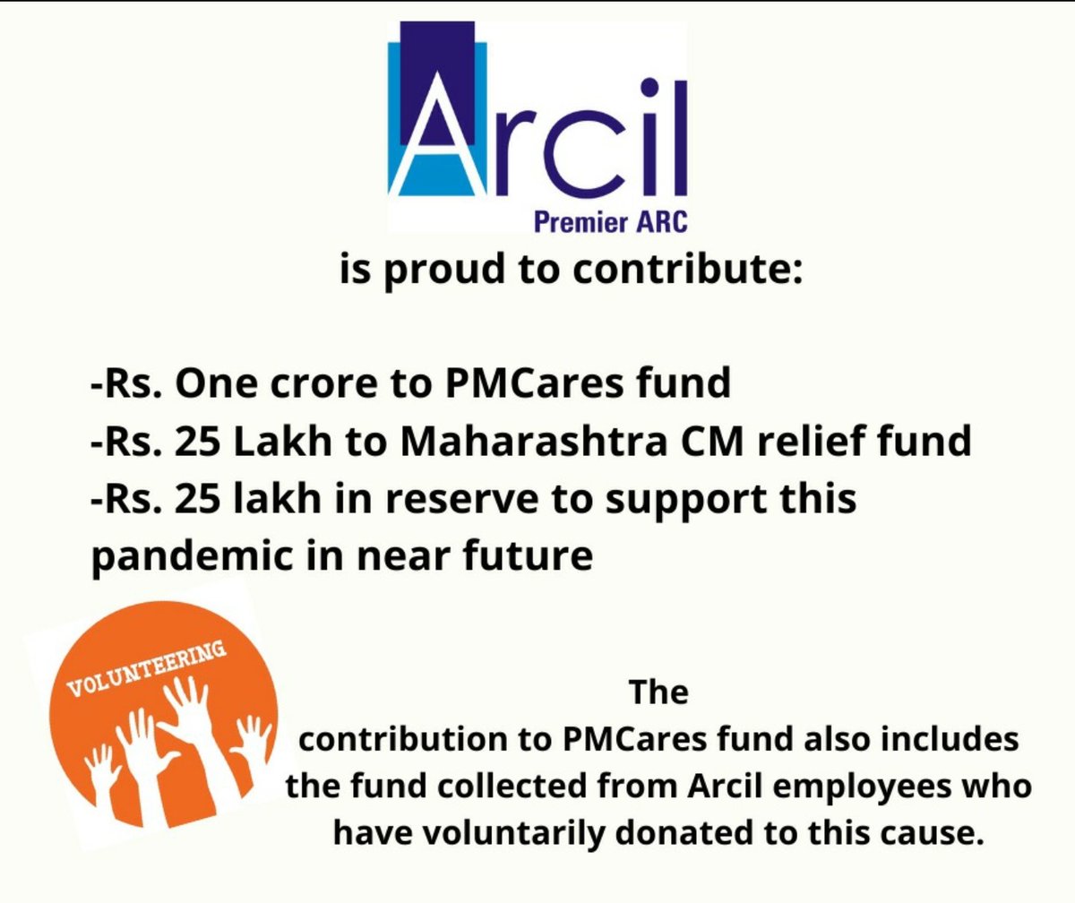 Arcil_Arc's tweet photo. From the allocated fund to fight #covid19 we are donating 2000 safety gears to the medic staff in mumbai #COVID19outbreak #IndiaFightsCorona https://t.co/0oDKw4p8bh