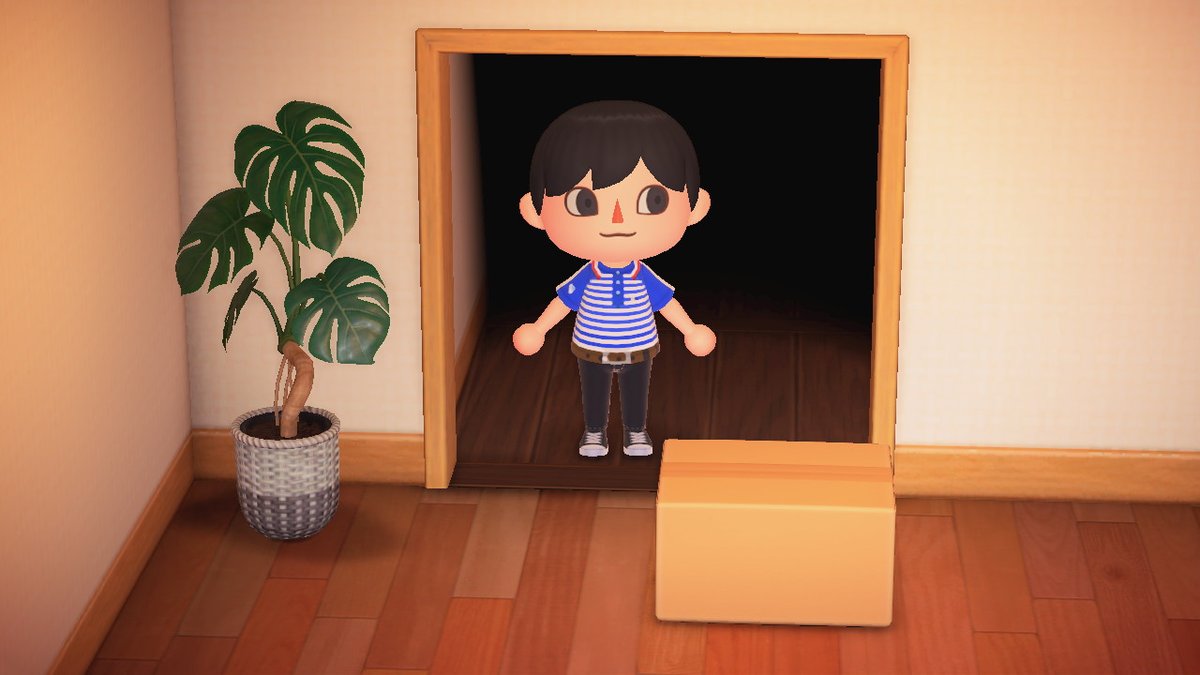 まや 任天堂さんからお荷物でーす 佐川急便の制服 爽やかで好き ハキハキ系住民に着せて佐川男子にしたい どうぶつの森 あつ森 マイデザイン