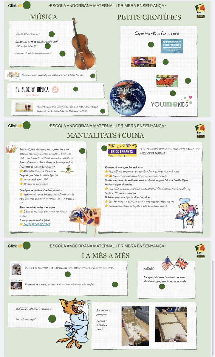 EASantJulia's tweet photo. Hola famílies! 👋🏻 US hem enviat un PDF amb recursos i activitats per treballar i gaudir durant aquestes vacances! 🐇Trobareu una gran varietat de propostes! Ho hem fet amb el propòsit que aquesta Pasqua confinada sigui el més entretinguda i educativa possible! #EASJ #quedatacasa https://t.co/SY7oye1tz3