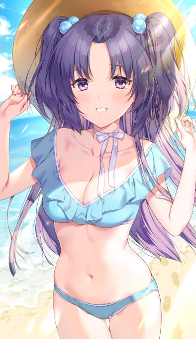 ことみと海デート
#CLANNAD #一ノ瀬ことみ 