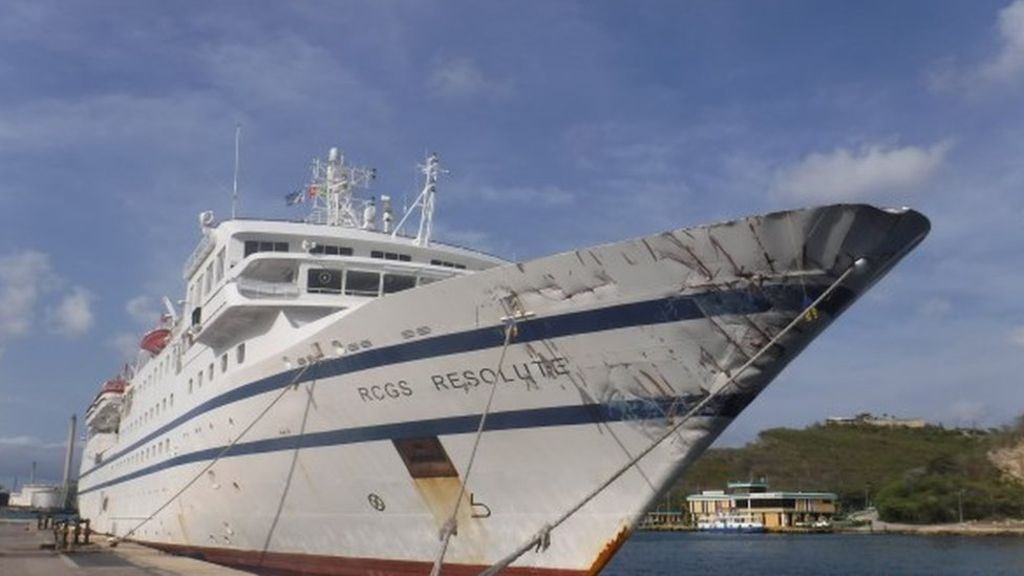 After an hour hanging around on standby in case it was required to help with the rescue effort, Resolute was left to buff out its battle damage.So if next time you go on a cruise there's a silhouette of a patrol vessel marking a successful 'kill' on the bow, now you know why...