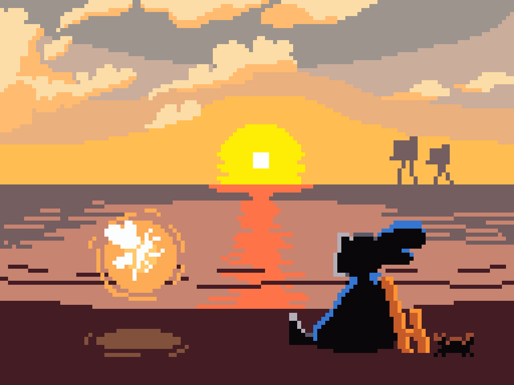 AlexODeadalus's tweet photo. A new dawn, a sun rising over an endless shoal. The morn #pixie wakes a drowsy traveller.
@Pixel_Dailies #pixel_dailies #LockKnight #pixelart https://t.co/kpxK3hOOpz