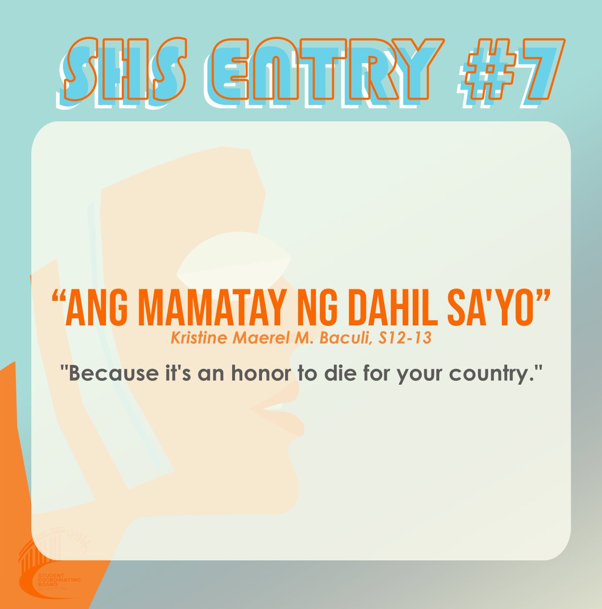 "Ang Mamatay ng Dahil Sayo" by Kristine Baculi, S12-13
