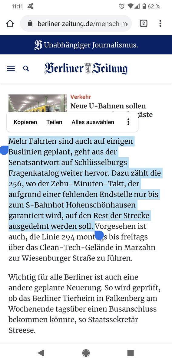 Wally44's tweet photo. Politiker fordert U-Bahn unter der Landsberger Allee https://t.co/nJPpmPqvbG
Zur S Bahn: Eine #S75 von #Wartenberg nach #Spandau würde mir reichen. 🤷🏻♂️
Zum #Bus256: 😳🙏👍🏻👏🏻
via @schluesselburg https://t.co/OSgtgsOtmQ
