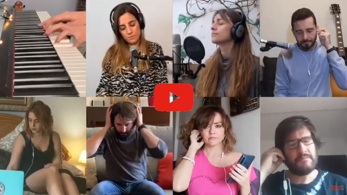 ZCultura's tweet photo. 7 artistas aragoneses cantan esta emocionante versión de 'Lucha de gigantes'🎤💕
❤️GRACIAS Elem, Elvira L. Vallés (Santoral), Sara Lapiedra @White_Coven, Susana Azuara, @LuisCbrian, Sr. Isasi, @DoctorLeen y @J_SanMartiN (Erizo Music) 
📹Emociónate viéndolo https://t.co/vOX0d34vw7 https://t.co/irJtC0UTLv