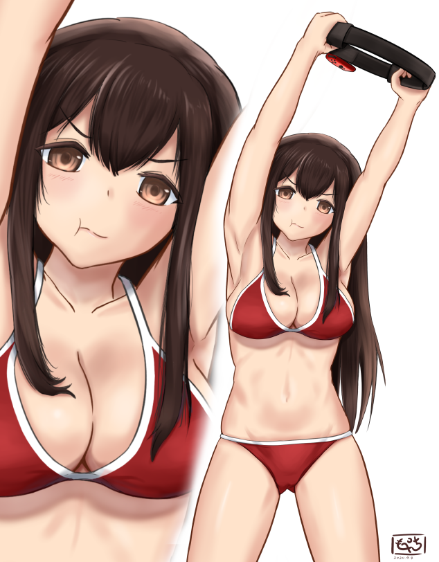 赤城(艦隊これくしょん) 「リングフィットする赤城さん
#艦これ 」|ぺちもんのイラスト