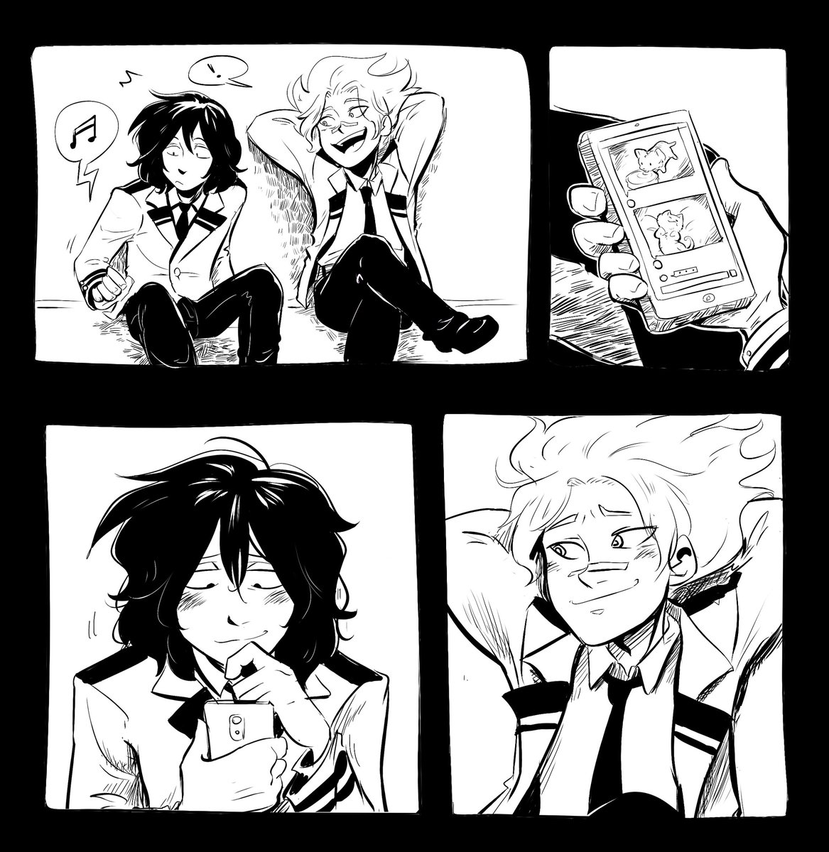 Ai eu tava lendo Vigilante (aquela spin off que BNHA que é melhor que a série original cof) e me vieram com a história do jovem Aizawa.
Vocês falam que eu sou um destruidor de corações porque não viram o rolê desse nenê com o Shirakumo, é isso.