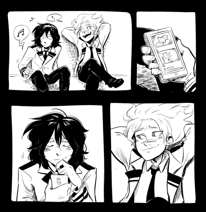 Ai eu tava lendo Vigilante (aquela spin off que BNHA que é melhor que a série original cof) e me vieram com a história do jovem Aizawa.
Vocês falam que eu sou um destruidor de corações porque não viram o rolê desse nenê com o Shirakumo, é isso. 