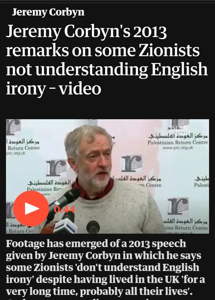 First and foremost, he made  #Labour a frightening and unsafe place for Jews. He was so arrogant he invented a new meaning for the word 'Zionist' and then divided Jews into good and bad. Sinister and frightening.