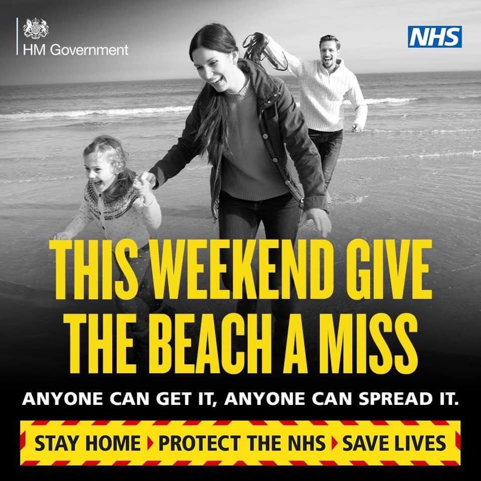 NorthEastAlert's tweet photo. Thinking about heading to the beach this weekend instead of staying at home?

Stay at home. Save Lives. Protect our NHS.

Anyone can get it. Anyone can spread it.

Day in your garden is better than any trip to the beach. https://t.co/jcfrRBZCKj