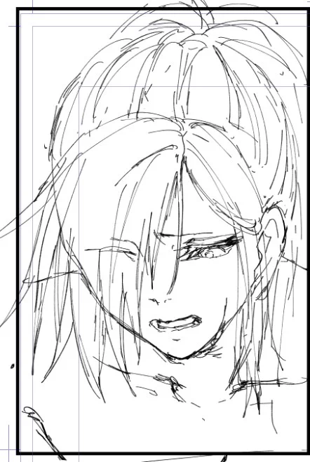 珍しくまじめに下書きしてえらい 