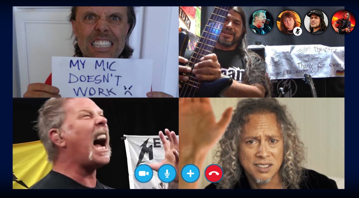 metalpordetras's tweet photo. Metallica se disuelve tras un ensayo por videollamada https://t.co/Jjxr4sAw5r https://t.co/C6Y3mrX56X