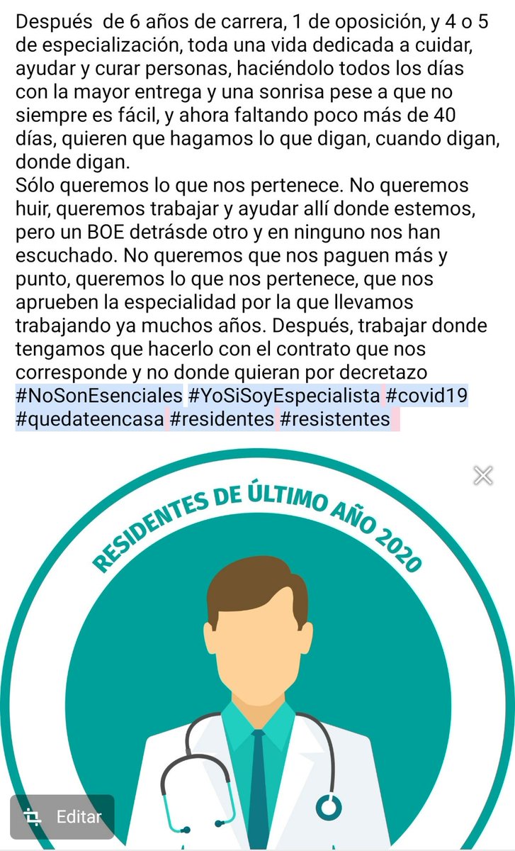 adribagg's tweet image. #YoSiSoyEspecialista #COVIDー19 #YoMeQuedoEnCasa #residentes #MIR