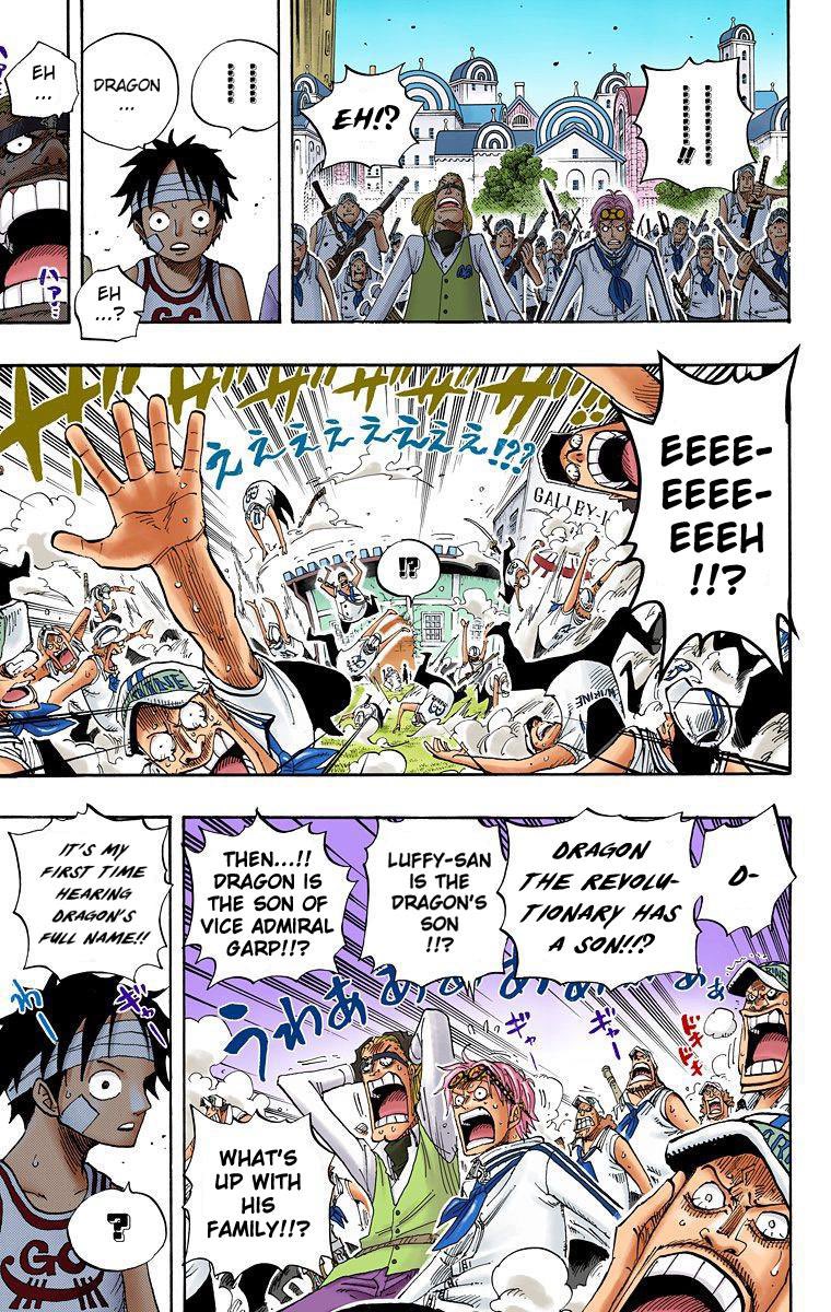 Akainu knew that Luffy was Dragon’s son before Sengoku announce it at marineford. Not very many people know too much about him or that he even had a kid specifically, which is surprising that Akainu already knew about this information.