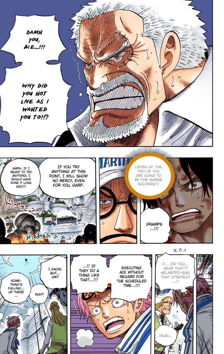 Garp always wanted his grandchild (Luffy) to always become a marine like himself, but what about his son? I’m sure Garp wanted the same thing for Dragon and I believe he did for a short period of time.