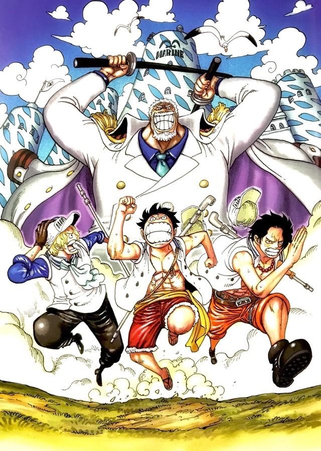 Garp always wanted his grandchild (Luffy) to always become a marine like himself, but what about his son? I’m sure Garp wanted the same thing for Dragon and I believe he did for a short period of time.