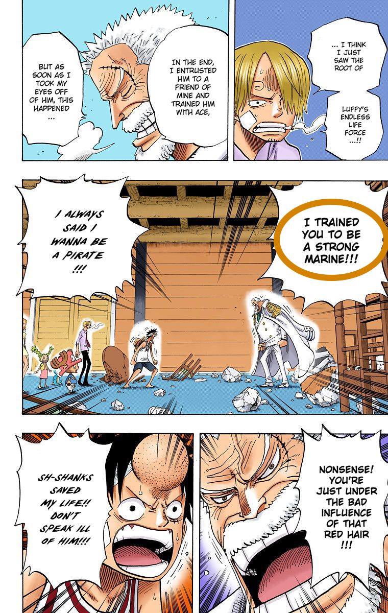 Garp always wanted his grandchild (Luffy) to always become a marine like himself, but what about his son? I’m sure Garp wanted the same thing for Dragon and I believe he did for a short period of time.