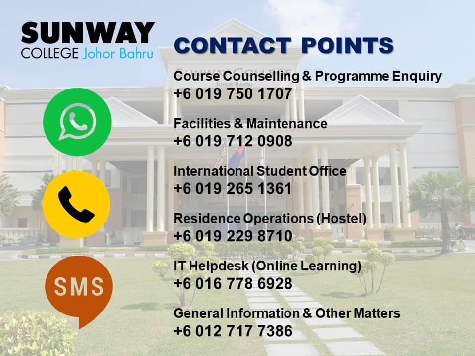 Sunway College Jb On Twitter We Truly Regret That Your Calls To The Campus Main Lines Have Not Been Attended To We Have Been Experiencing Technical Issues With Call Forwarding Please Reach