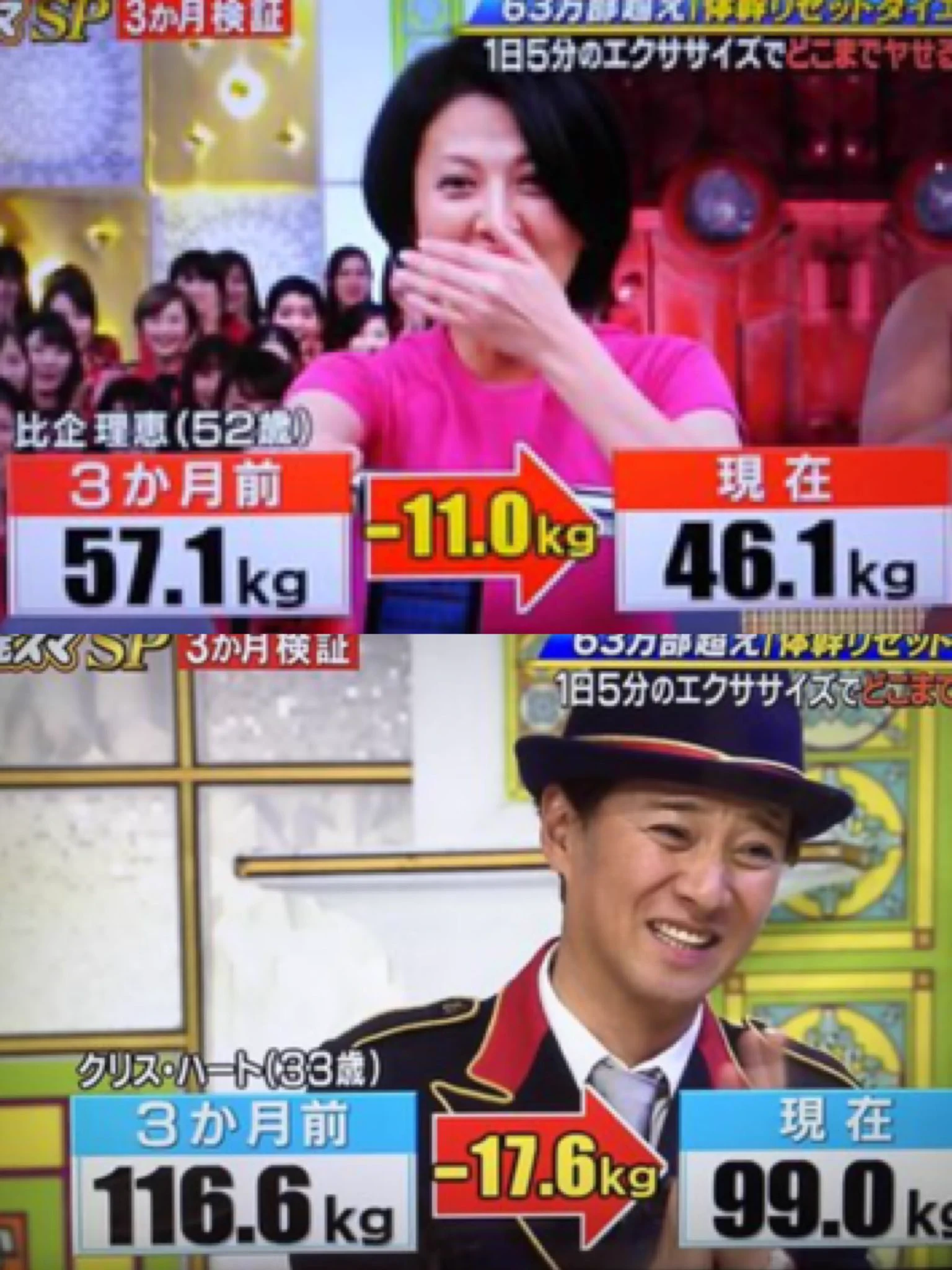 3ヶ月で体重大幅減！？1日5分の家で出来る簡単エクササイズ！