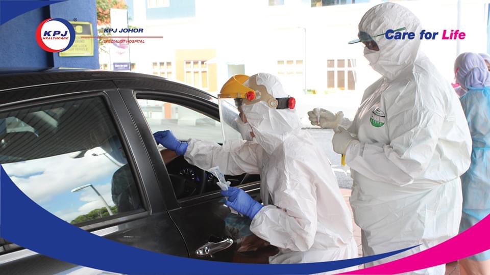 visitjohor_'s tweet image. Kini, anda sendiri boleh melakukan pemeriksaan COVID-19 dengan konsep ‘Drive Thru’ di KPJ Johor Specialist Hospital, Jalan Abdul Samad bermula pada 4 April 2020 (Berharga, RM388)

Whatsapp kan ke 013 226 2692 (Lakukan appointment anda satu hari awal sebelum datang ke hospital)